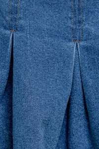 DREAMMIST MEDIUM INDIGO DENIM SKORT