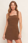 BROWN CODE CORDUROY ROMPER