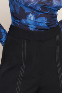 RUNWAY READY BLACK WOVEN WIDE LEG PANTS