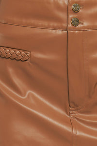 STREET CHIC ESSENTIAL FAUX LEATHER SKORT