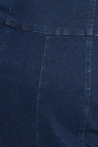 TRENDSETTING MEDIUM INDIGO DENIM JUMPSUIT