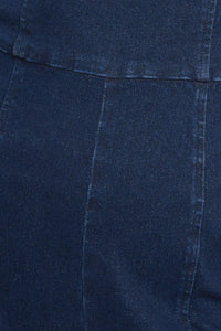 TRENDSETTING MEDIUM INDIGO DENIM JUMPSUIT