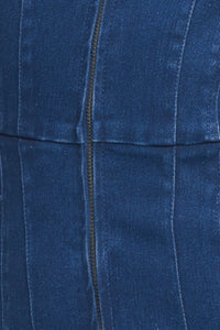 SHY GIRL MEDIUM INDIGO DENIM JUMPSUIT