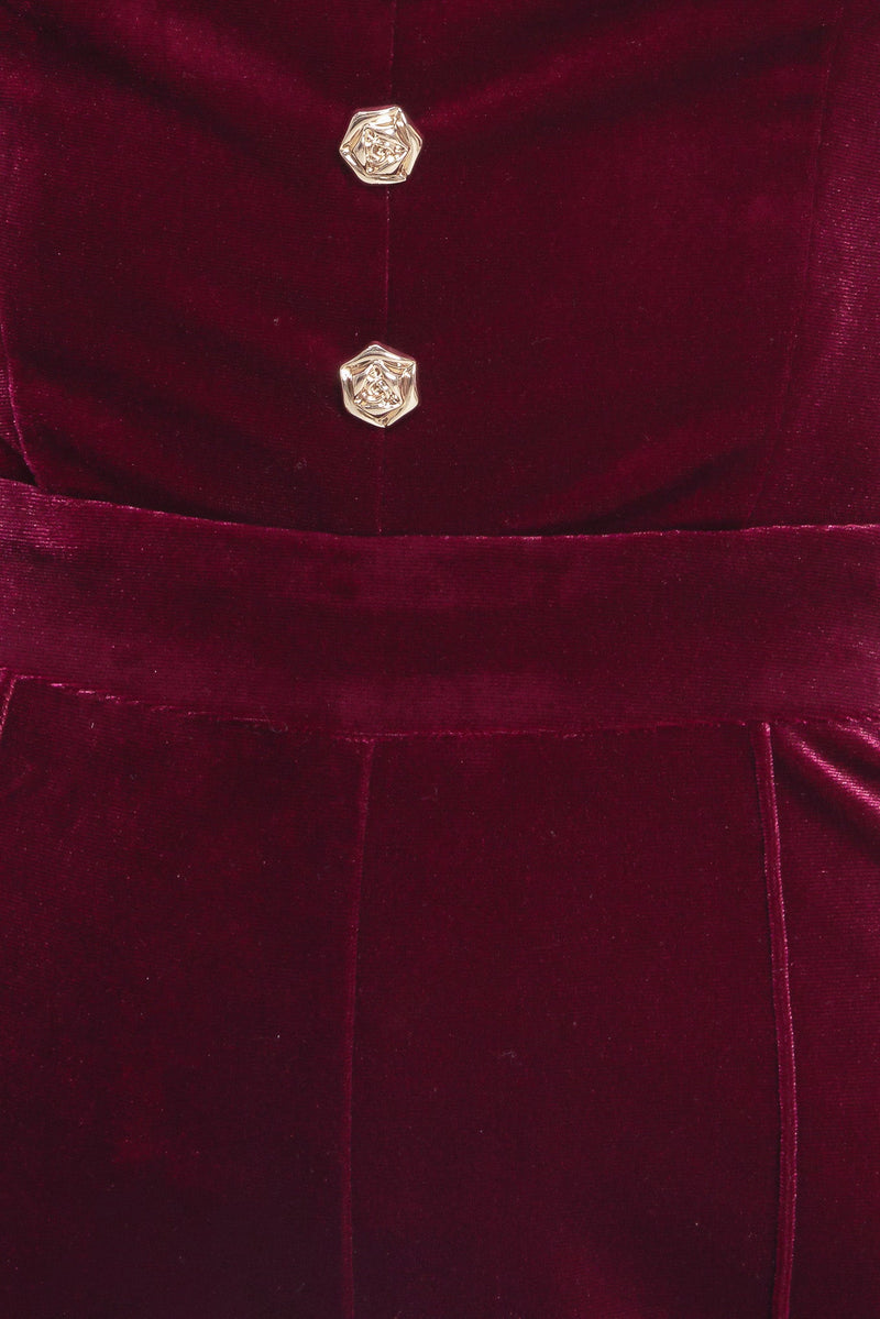 NIGHT QUEEN VELVET JUMPSUIT