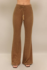 FLARE TOUCH SOLID KNIT PANTS