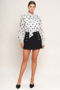 PARIS SERGEANT WOVEN SKORT