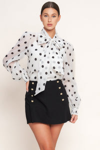 PARIS SERGEANT WOVEN SKORT