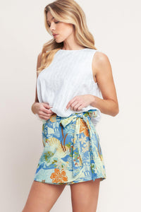 POSTCARD PERFECT WOVEN SKORT