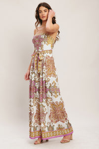 MEDITERRANEAN DREAM WOVEN JUMPSUIT