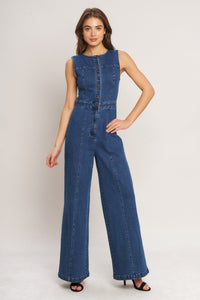 CITY STROLL DENIM JUMPSUIT