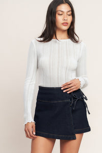 WEEKEND READY DENIM SKIRT