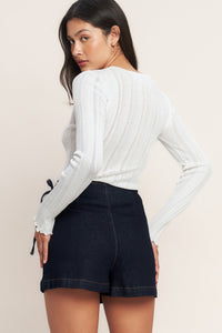 WEEKEND READY DENIM SKIRT