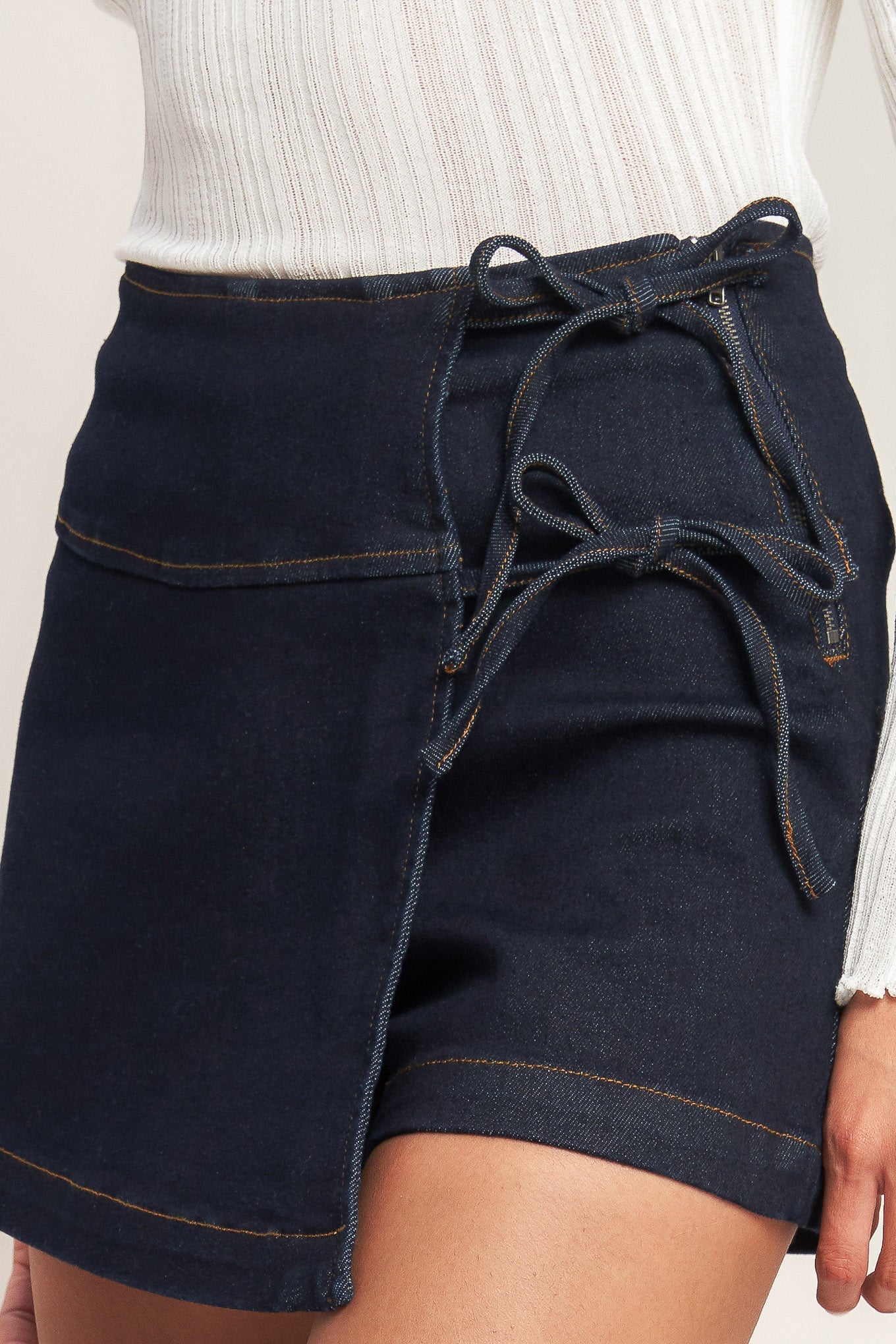 WEEKEND READY DENIM SKIRT