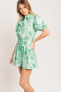 GARDEN GLOW WOVEN ROMPER