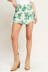 BOTANICAL POP WOVEN SKORT
