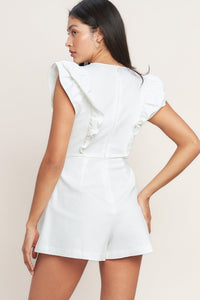 JUST FEELS RIGHT WOVEN ROMPER