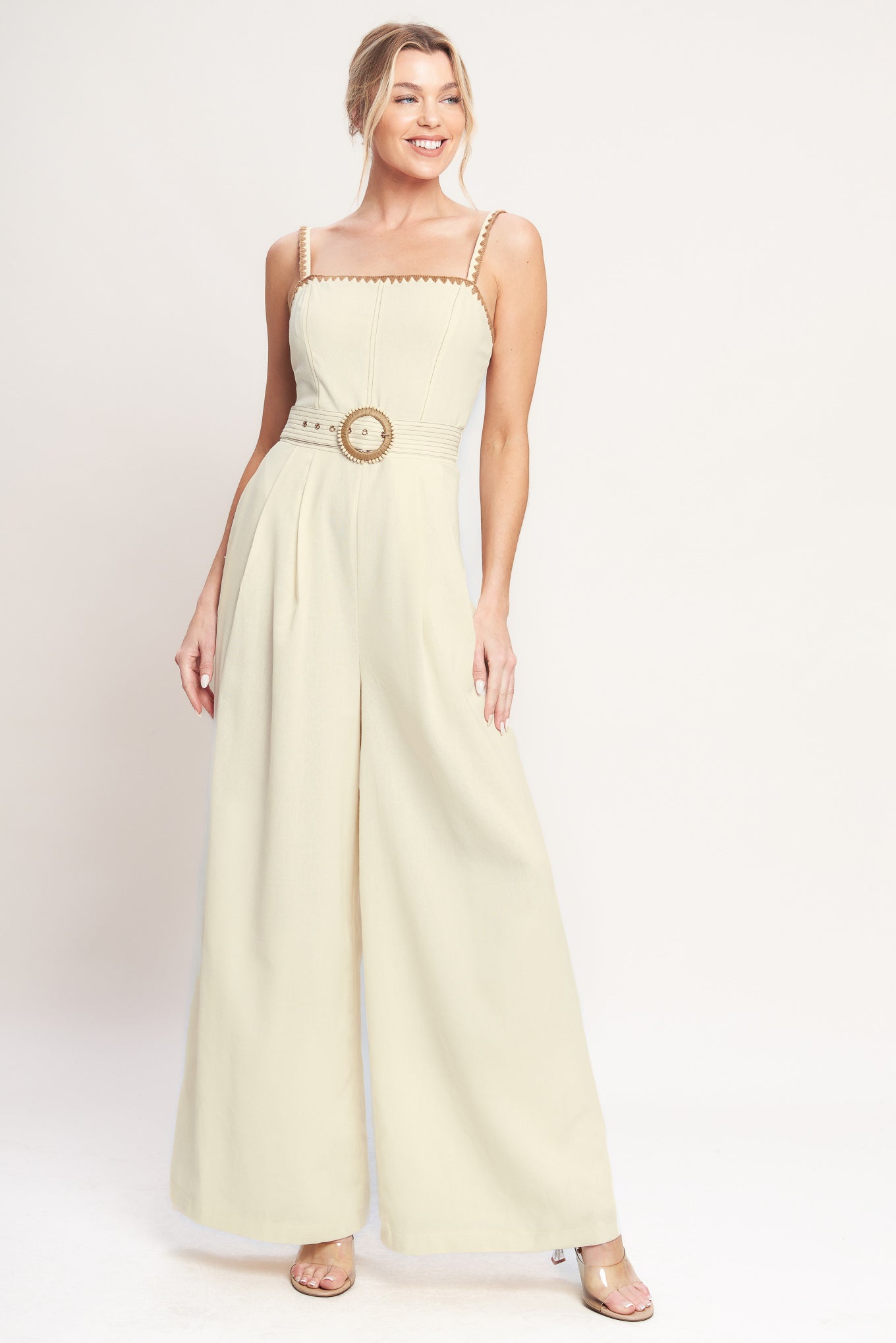 THE QUIET STATEMENT WOVEN JUMPSUIT