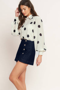 MODERN FEMININE DENIM SKORT