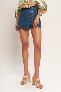NO SECOND THOUGHT DENIM SKIRT