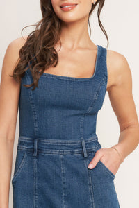 DESK TO DINNER READY DENIM JUMPSUIT
