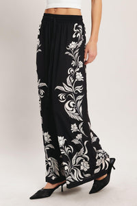 BLACK RIVIERA WOVEN PANTS