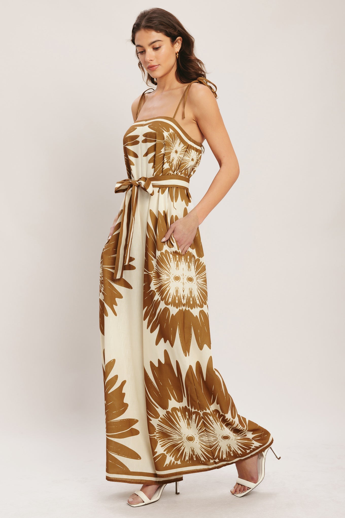 DESERT SUNBURST WOVEN JUMPSUIT