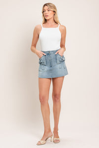 CUTE MOMENT DENIM SKORT