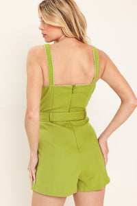 WINE COUNTRY WOVEN ROMPER