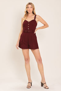 WINE COUNTRY WOVEN ROMPER