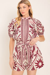 PROVENCE WEEKEN WOVEN ROMPER