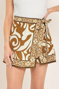 AMALFI COAST WOVEN SKORT