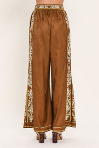 VINTAGE MANOR PALAZZO WOVEN PANTS