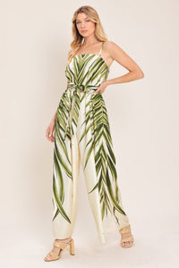 RESORT CANVAS WOVEN JUMPSUIT