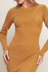 BE WITH YOU SWEATER MIDI DRESS