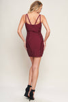 HOLIDAY GLAM BANDAGE MINI DRESS
