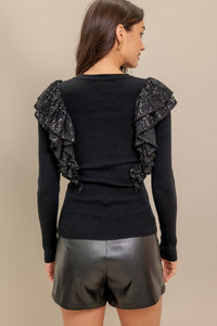 FIGHT THE FEELING SWEATER TOP