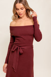 ALL A FANTASY SWEATER MIDI DRESS