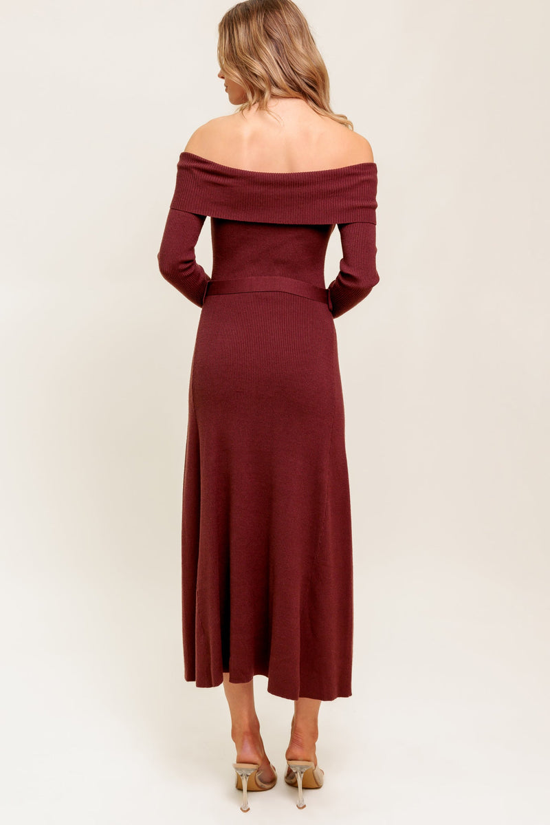 ALL A FANTASY SWEATER MIDI DRESS