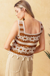 WISHFUL THINKING CROCHET TOP