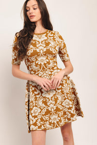 AMBER BLOOM SWEATER KNIT MINI DRESS