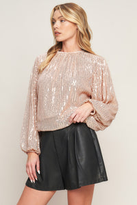 HOPE YOU REMEMBER SEQUIN TOP