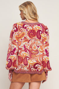 NEVER WANNA LEAVE WOVEN TOP