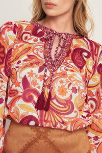 NEVER WANNA LEAVE WOVEN TOP