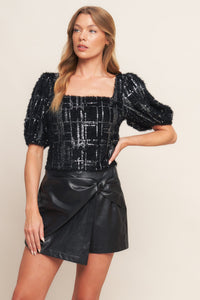 DARLING MUSE WOVEN TOP