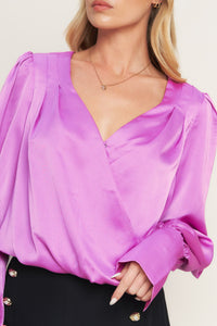 MODERN MUSE ORCHID WOVEN TOP