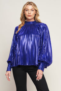 PRETTY COMPANION WOVEN FOILED TOP