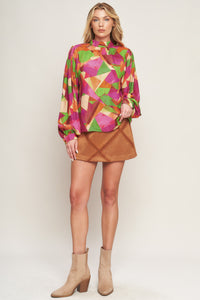 LOOKING AHEAD WOVEN TOP