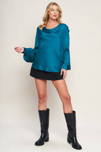 GARDEN SENSATION SATIN TOP