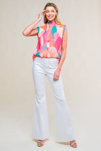 NATURE'S CHARM WOVEN TOP