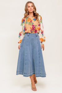 LASTING MEMORIES WOVEN TOP